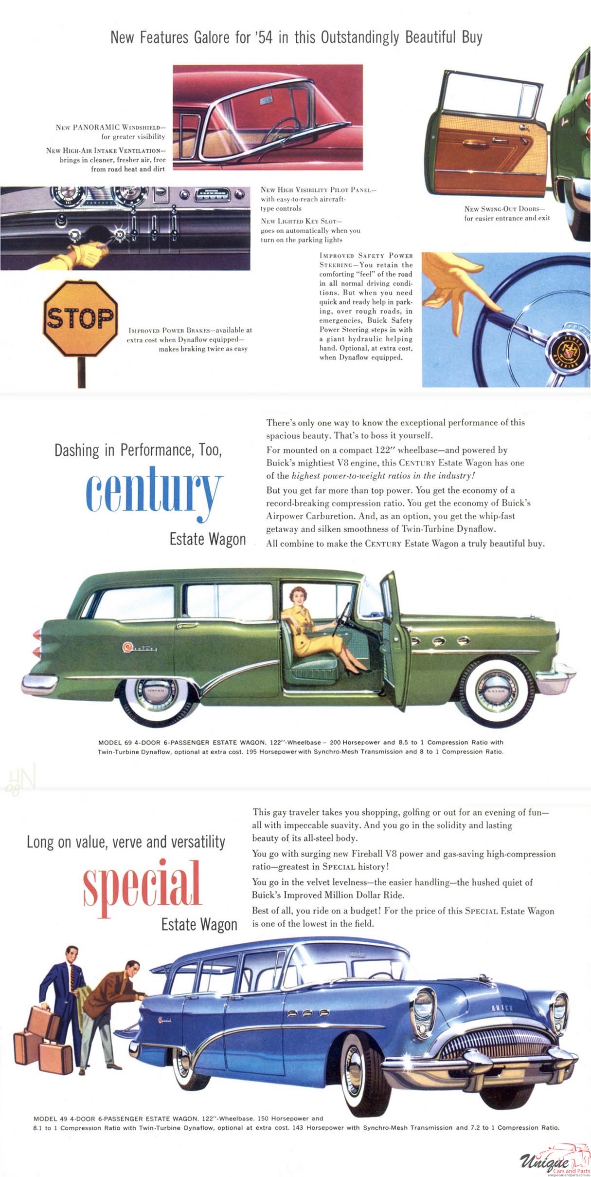 1954 Buick Wagon Foldout Page 1